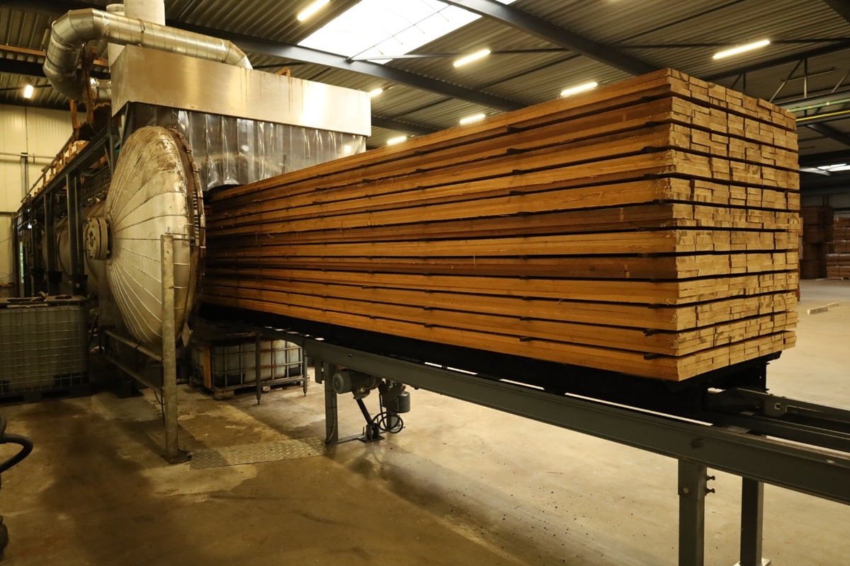 Thermisch gemodificeerde gevelbekleding