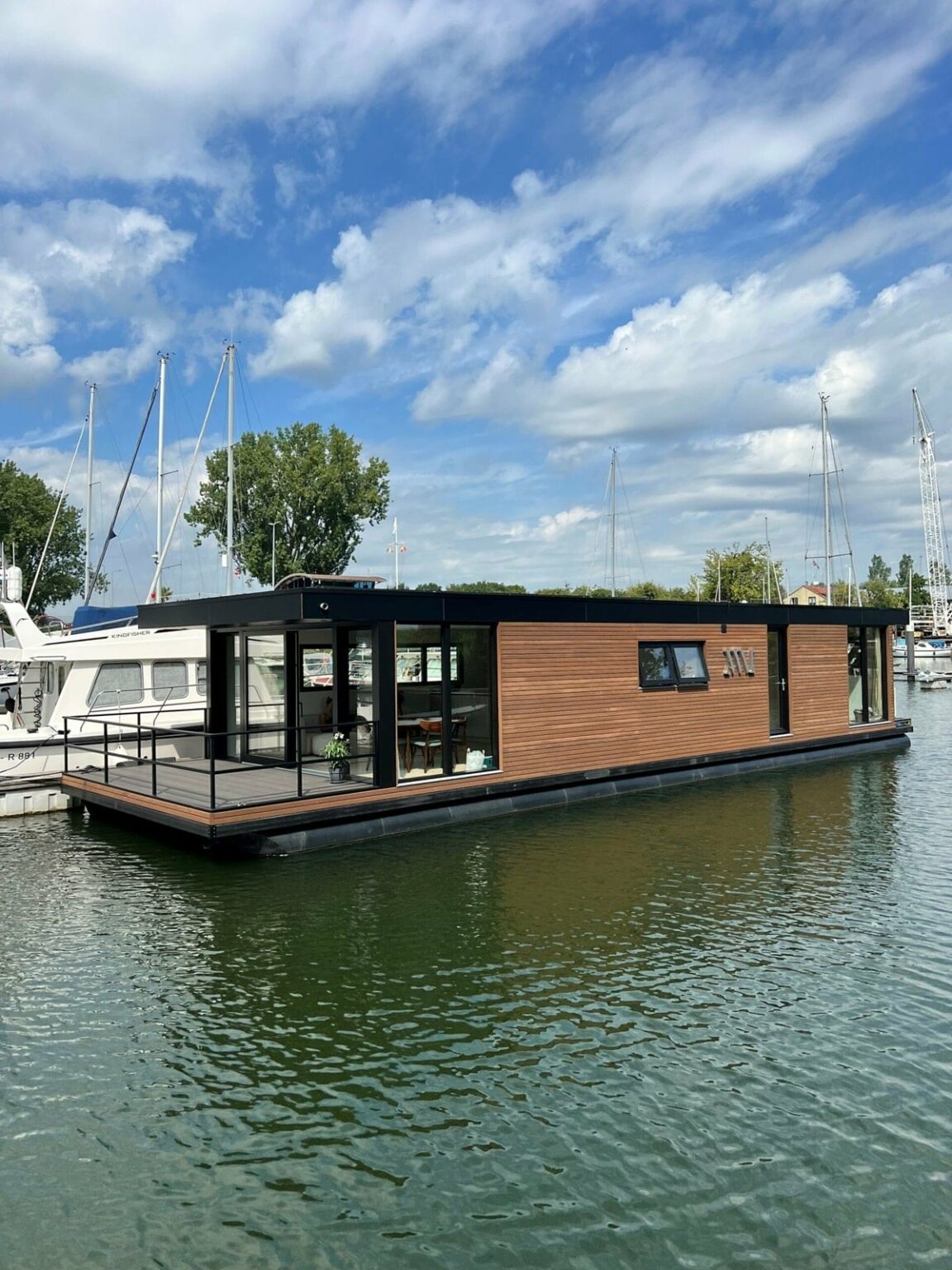 Woonboot thermisch Fraké gevelbekleding